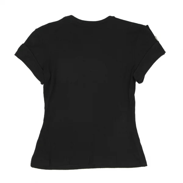 ヴェルサーチVERSACE ショルダーベルトデザインTシャツ 黒S位 K-116815_009