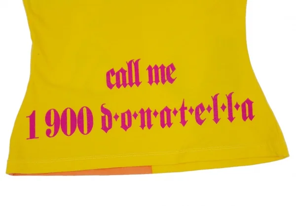 ヴェルサーチVERSACE ドナテラパネルプリントトップス 黄マルチS位 K-116816_013