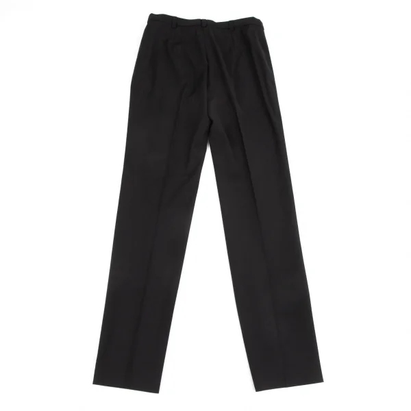 ヴェルサーチVERSACE ストレッチメデューサボタンパンツ 黒38 K-116823_008