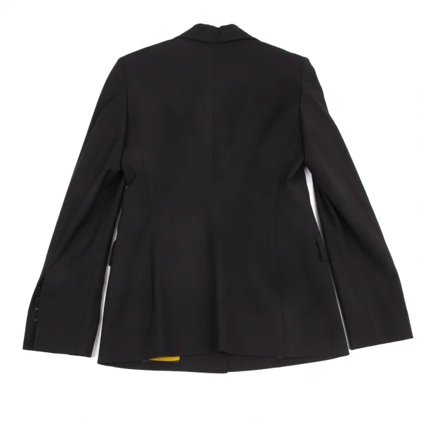 ヴェルサーチVERSACE ストレッチメデューサボタンセットアップスーツ 黒38 K-116824_011