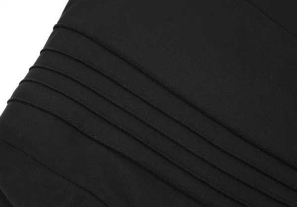 ジャンニヴェルサーチGIANNI VERSACE スタンドカラーピンタックジャケット 黒40 K-116825_013