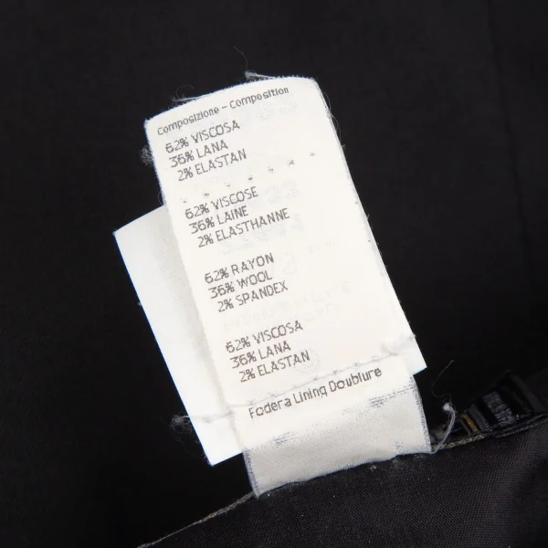 ジャンニヴェルサーチGIANNI VERSACE ダブルストレッチスカート 黒40 K-116826_013