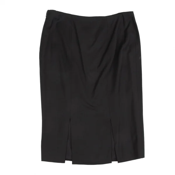 ジャンニヴェルサーチGIANNI VERSACE スタンドカラーピンタックセットアップスーツ 黒40 K-116827_016