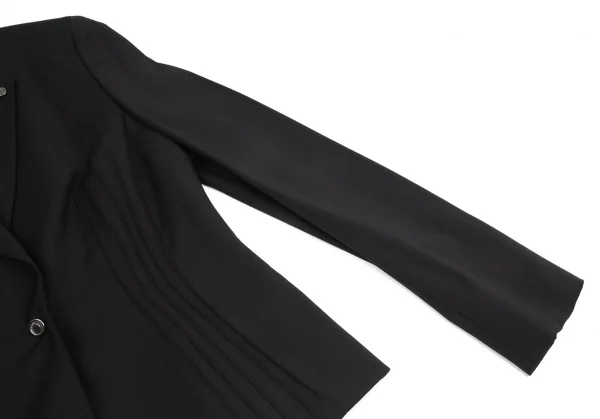 ジャンニヴェルサーチGIANNI VERSACE スタンドカラーピンタックセットアップスーツ 黒40 K-116827_005