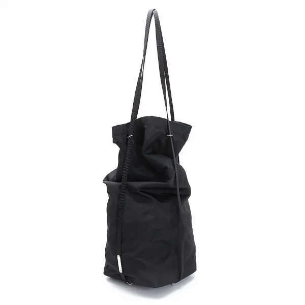 ヘルムートラングHELMUT LANG メタルプレートダッフルバッグ 黒 K-116852_001