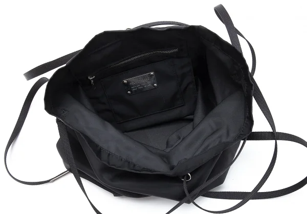 ヘルムートラングHELMUT LANG メタルプレートダッフルバッグ 黒 K-116852_010