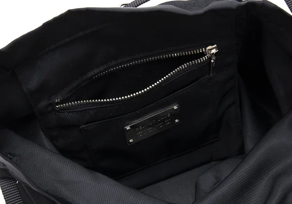 ヘルムートラングHELMUT LANG メタルプレートダッフルバッグ 黒 K-116852_011