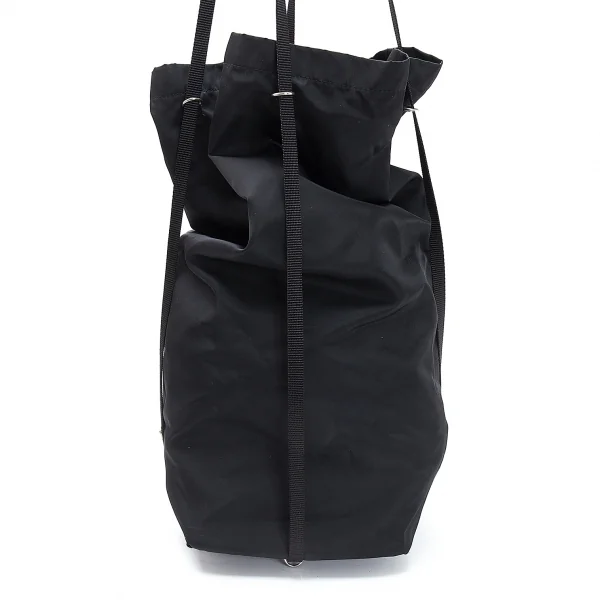 ヘルムートラングHELMUT LANG メタルプレートダッフルバッグ 黒 K-116852_002
