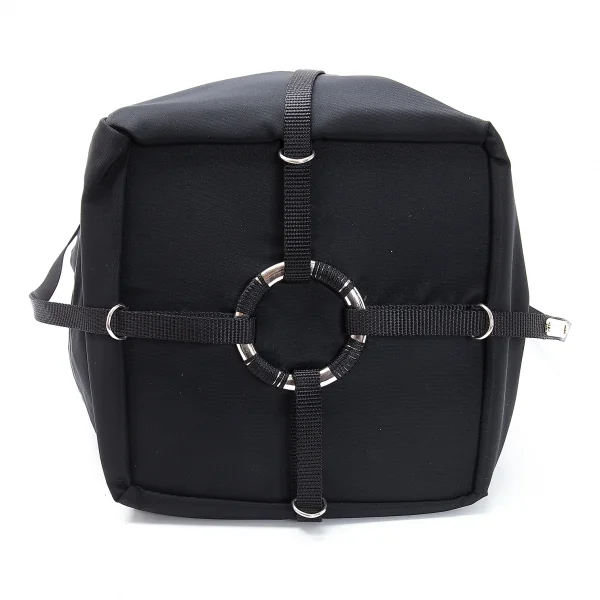 ヘルムートラングHELMUT LANG メタルプレートダッフルバッグ 黒 K-116852_006