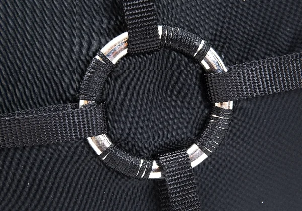 ヘルムートラングHELMUT LANG メタルプレートダッフルバッグ 黒 K-116852_007