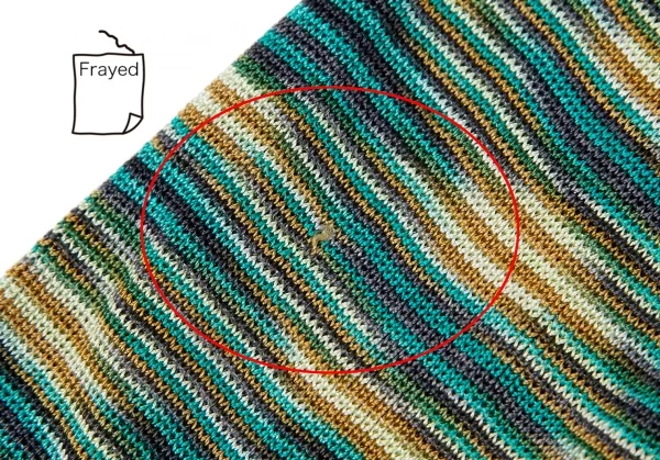 ミッソーニMISSONI 襟付きグラデーションニットトップス 緑M位 K-116856_008