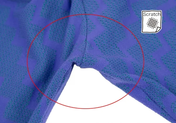 プリーツプリーズPLEATS PLEASE A-POC INSIDE ジグザグジャガードレギンスパンツ 青3 K-116859_010