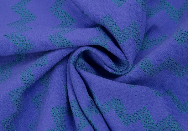 プリーツプリーズPLEATS PLEASE A-POC INSIDE ジグザグジャガードレギンスパンツ 青3 K-116859_011