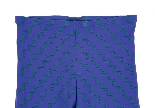 プリーツプリーズPLEATS PLEASE A-POC INSIDE ジグザグジャガードレギンスパンツ 青3 K-116859_002