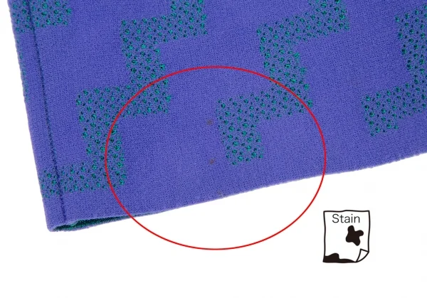 プリーツプリーズPLEATS PLEASE A-POC INSIDE ジグザグジャガードレギンスパンツ 青3 K-116859_007