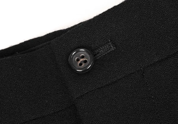 コムデギャルソン オムプリュスCOMME des GARCONS HOMME PLUS ジョーゼット裾ダブルツータックパンツ 黒M K-116862_003