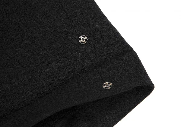 コムデギャルソン オムプリュスCOMME des GARCONS HOMME PLUS ジョーゼット裾ダブルツータックパンツ 黒M K-116862_007