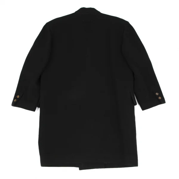 Jean-Paul GAULTIER Wool Double Chester Coat Black 9 (K