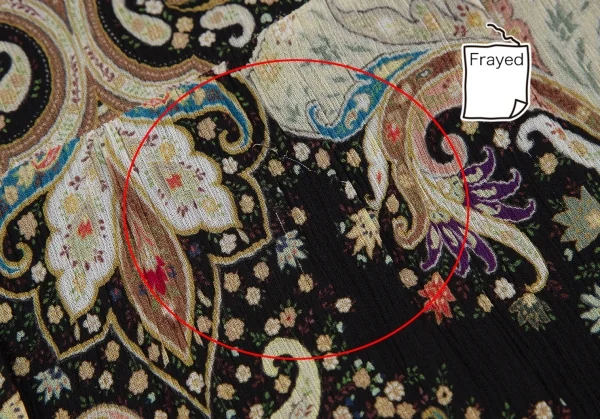 エトロETRO シルクペイズリーギャザー切替シャツワンピース 黒マルチ44 K-116869_014