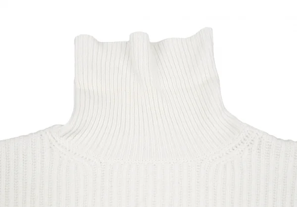 フェンディFENDIウールカシミヤ袖ズッカ柄タートルニットセーター 白ピンク46 K-116870_005