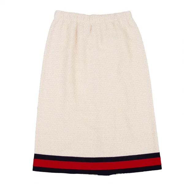 グッチGUCCI シェリーラインツイードセットアップスーツ アイボリー赤他40・44 K-116876_015