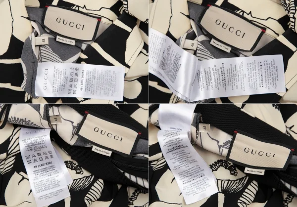 グッチGUCCI フローラルグラフィックプリントセットアップスーツ 8 黒ベージュ48 K-116879_019