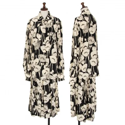 グッチGUCCI フローラルグラフィックプリントセットアップスーツ 8 黒ベージュ