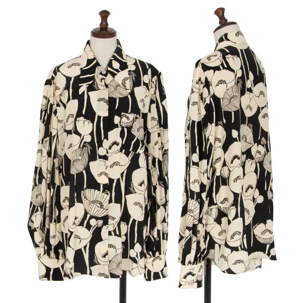 グッチGUCCI フローラルグラフィックプリントセットアップスーツ 8 黒ベージュ48 K-116879_002