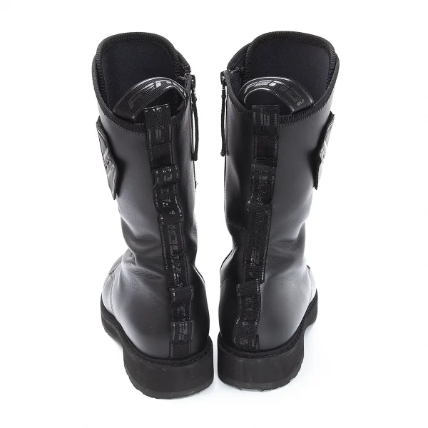 フェンディFENDI エンボスズッカストラップバイカーブーツ 40 黒40(25位) K-116885_004