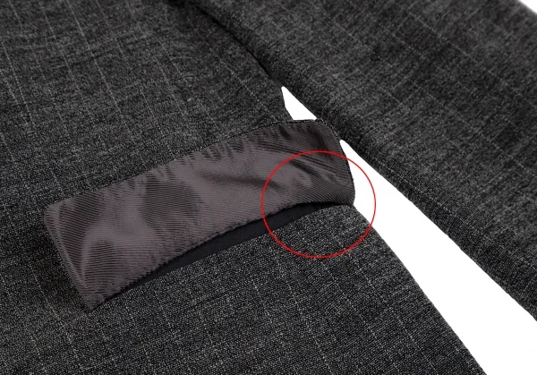 ケンゾー オムKENZO HOMME ピンストライプ4Bジャケット チャコール52 K-116889_010