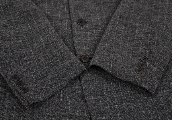 ケンゾー オムKENZO HOMME ピンストライプ4Bジャケット チャコール52 K-116889_006