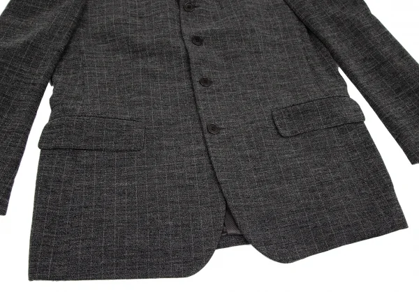 ケンゾー オムKENZO HOMME ピンストライプ4Bジャケット チャコール52 K-116889_008