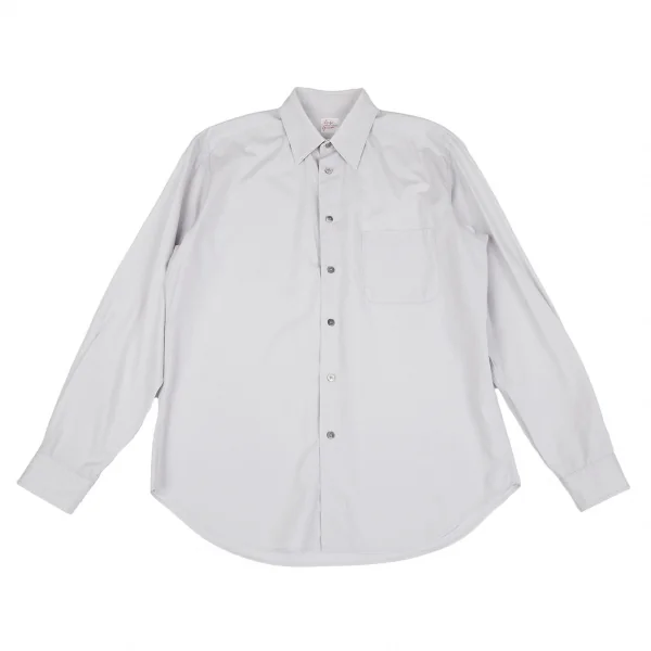 ヨウジヤマモトコスチュームドオムYohji Yamamoto COSTUME D'HOMME  ブロードレギュラーシャツ ライトグレー2 K-116896_001