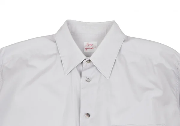 ヨウジヤマモトコスチュームドオムYohji Yamamoto COSTUME D'HOMME  ブロードレギュラーシャツ ライトグレー2 K-116896_002