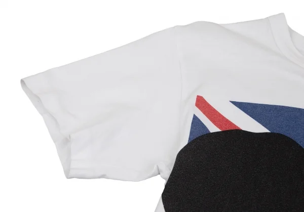 ザ ビートルズ コムデギャルソンTHE BEATLES COMME des GARCONSアップル&ユニオンジャックプリントTシャツ 白M K-116909_004