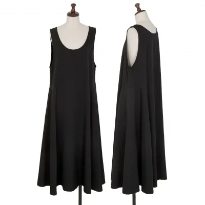 ワイズY's ウールサイド切替ノースリーブワンピース