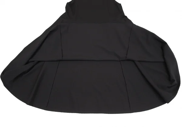 ワイズY's ウールサイド切替ノースリーブワンピース 黒M位 K-116932_009