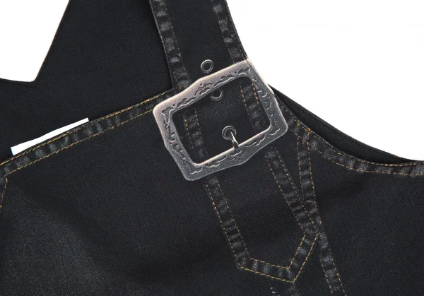 ヒロコビスHIROKO BIS eSSeNtieL デニム転写プリント切替ノースリーブワンピース 黒9 K-116943_005