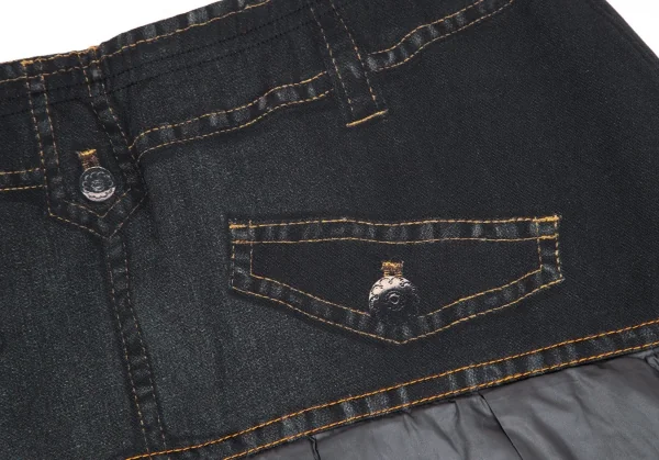 HIROKO BIS eSSeNtieL Trompe l'oeil Denim Printed Skirt K-116944_011