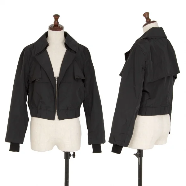 トリコ ヒロコビスTRICO HIROKO BIS ポリ中綿ジップアップショートジャケット 黒11 K-116948_001