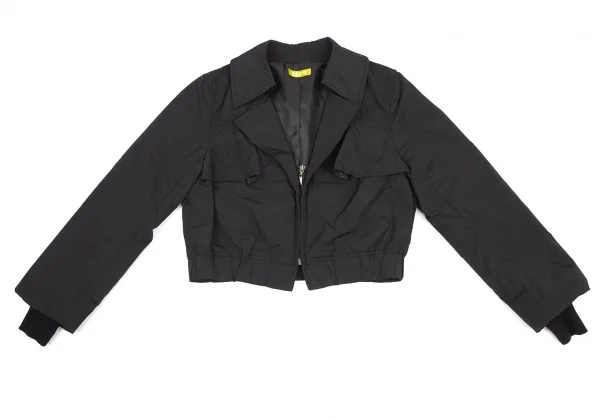 トリコ ヒロコビスTRICO HIROKO BIS ポリ中綿ジップアップショートジャケット 黒11 K-116948_002