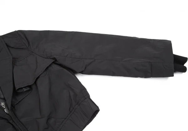 トリコ ヒロコビスTRICO HIROKO BIS ポリ中綿ジップアップショートジャケット 黒11 K-116948_006