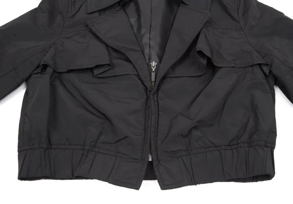 トリコ ヒロコビスTRICO HIROKO BIS ポリ中綿ジップアップショートジャケット 黒11 K-116948_008