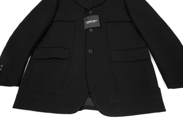 新品!コムデギャルソン オムドゥCOMME des GARCONS HOMME DEUX ウールくり抜きデザインジャケット 黒L K-116954_010