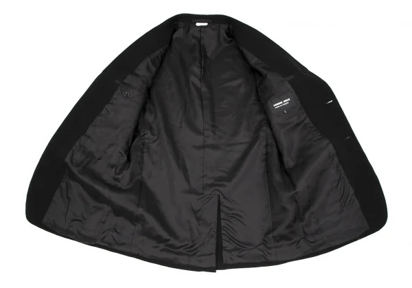新品!コムデギャルソン オムドゥCOMME des GARCONS HOMME DEUX ウールくり抜きデザインジャケット 黒L K-116954_013