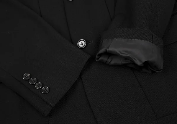 新品!コムデギャルソン オムドゥCOMME des GARCONS HOMME DEUX ウールくり抜きデザインジャケット 黒L K-116954_009