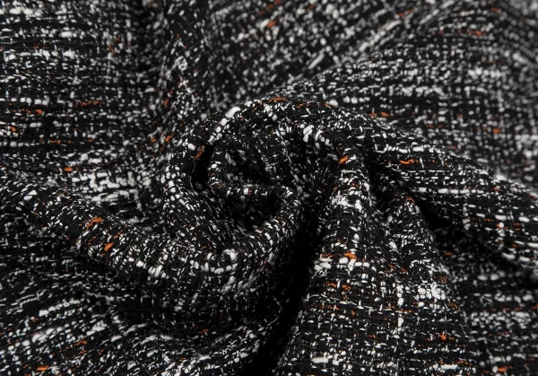 セオリーリュクスTheory luxe ファンシーツイードAラインスカート 黒白38 K-116971_011