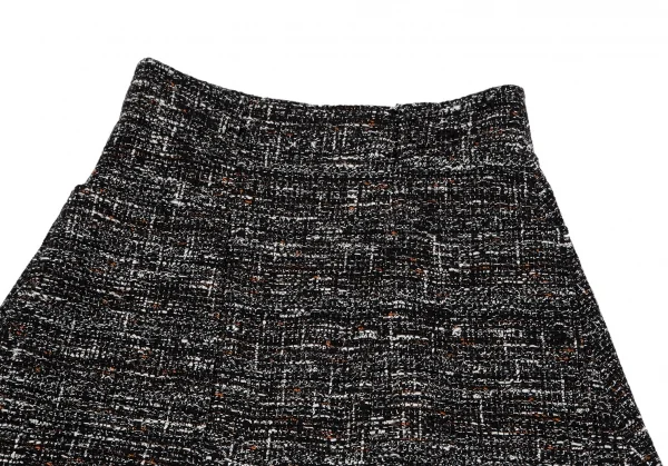 セオリーリュクスTheory luxe ファンシーツイードAラインスカート 黒白38 K-116971_003