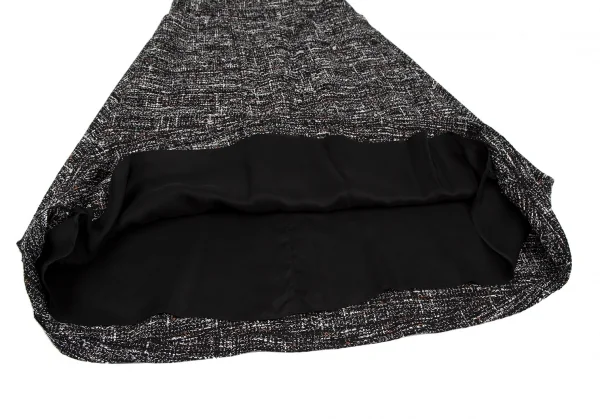 セオリーリュクスTheory luxe ファンシーツイードAラインスカート 黒白38 K-116971_008