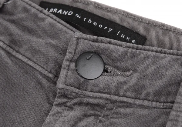 ジェイ ブランド セオリーリュクスJ BRAND for theory luxe ストレッチ畝なしコーデュロイスキニーパンツ グレー25 K-116972_003